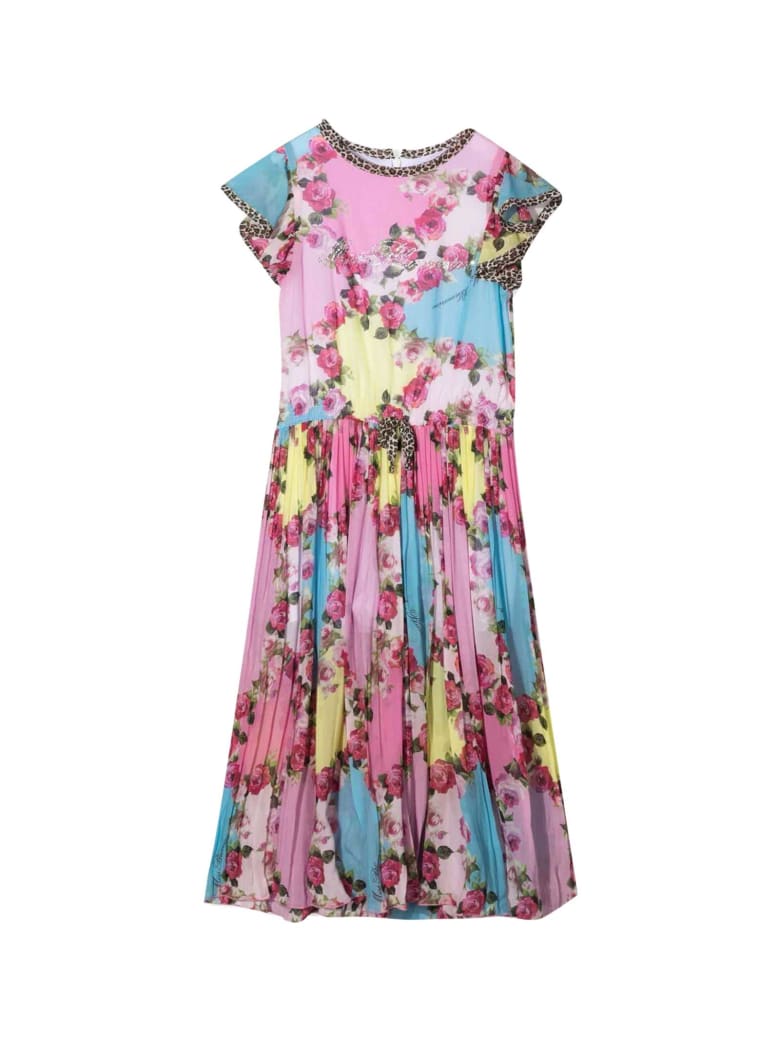 Miss Blumarine Long Dress With Flowers - Unico