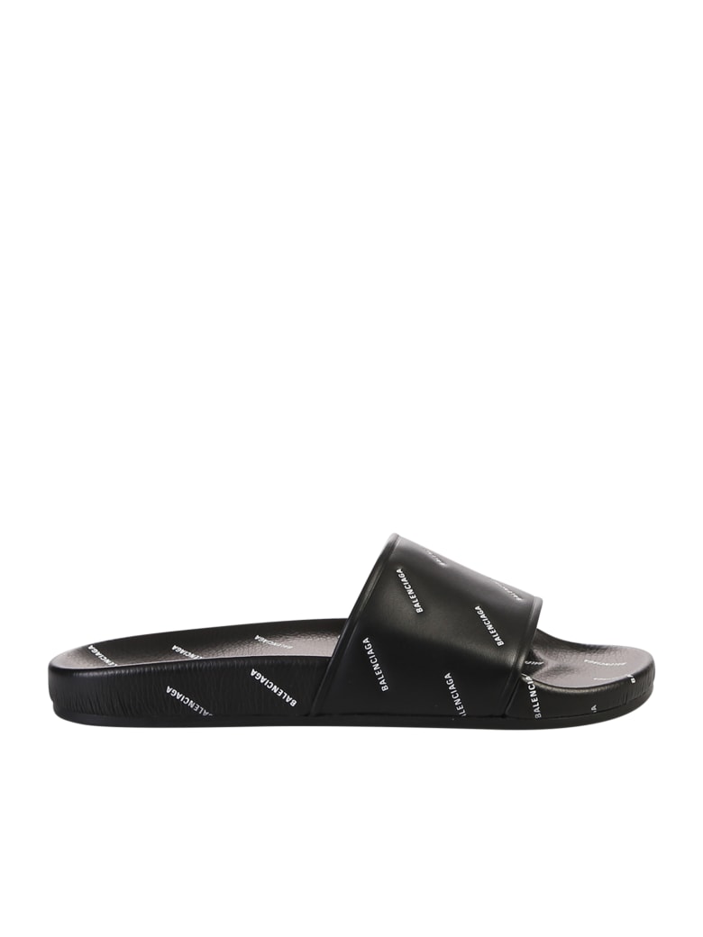 Balenciaga Branded Slide Sandals | italist, ALWAYS LIKE A SALE