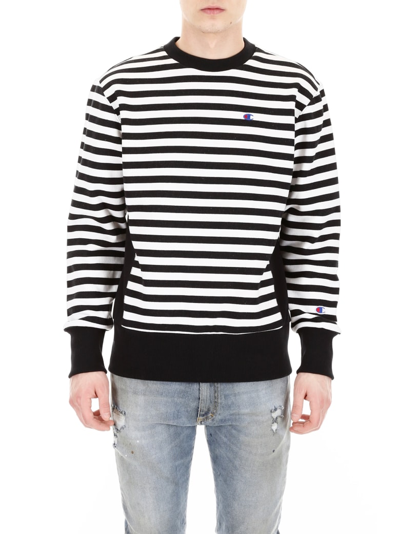 Champion Striped Logo Sweatshirt | italist, ALWAYS LIKE A SALE
