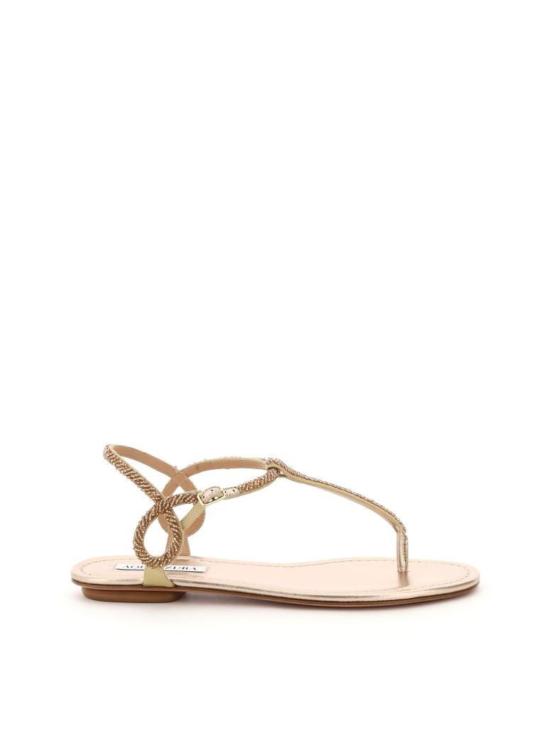 aquazzura flat sandals