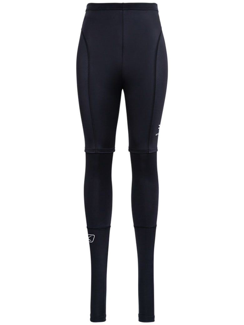 Balenciaga Trompe L'oeil Leggings In Stretch Fabric - Black
