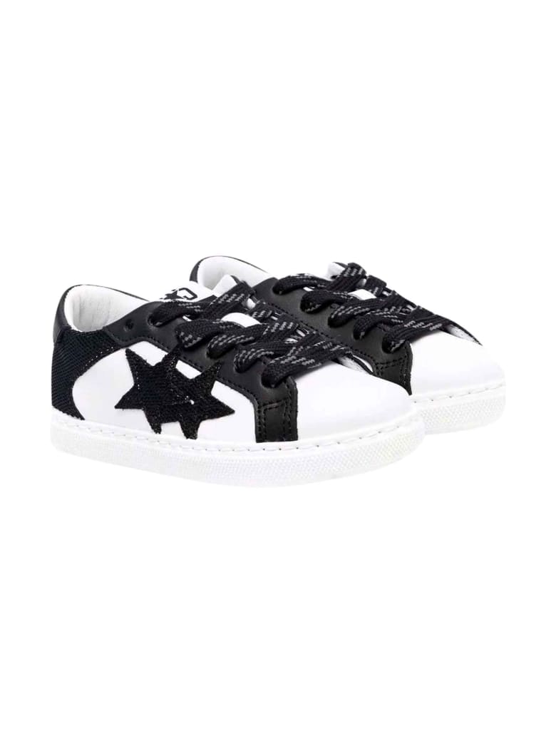 2Star Unisex White Sneakers - Bianco/nero