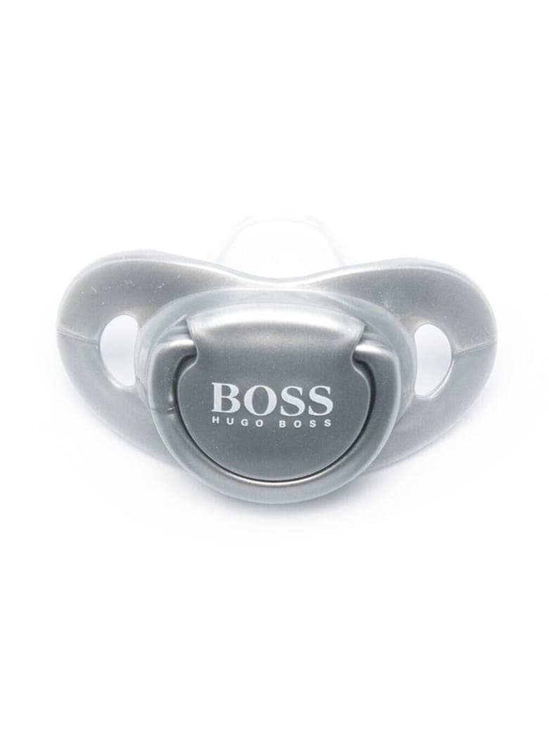 Hugo Boss Pacifier With Print - Gray
