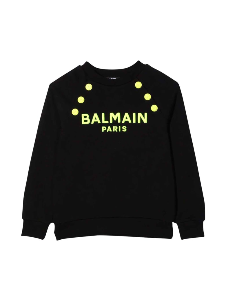Balmain Teen Black Sweatshirt - Nero