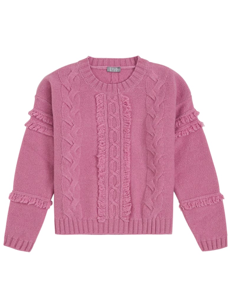 Il Gufo Pink Woven Wool Sweater - Pink