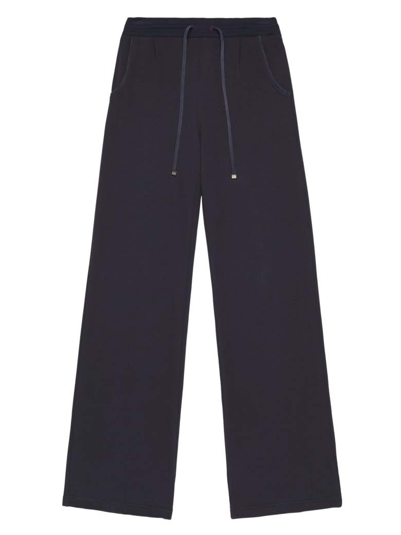 Kiton Trousers Cotton - NAVY BLUE