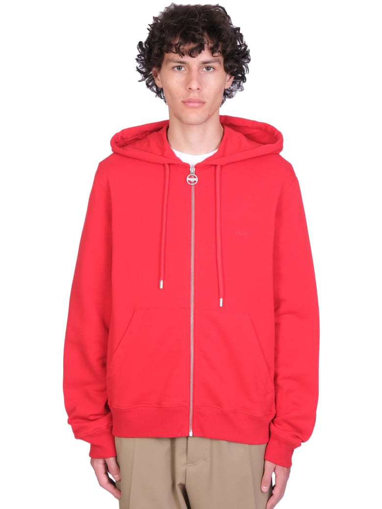 Lanvin Sweatshirt In Red Cotton - red