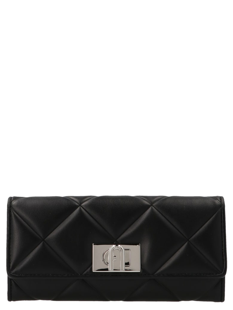 Furla 'continental 1927' Wallet - Black