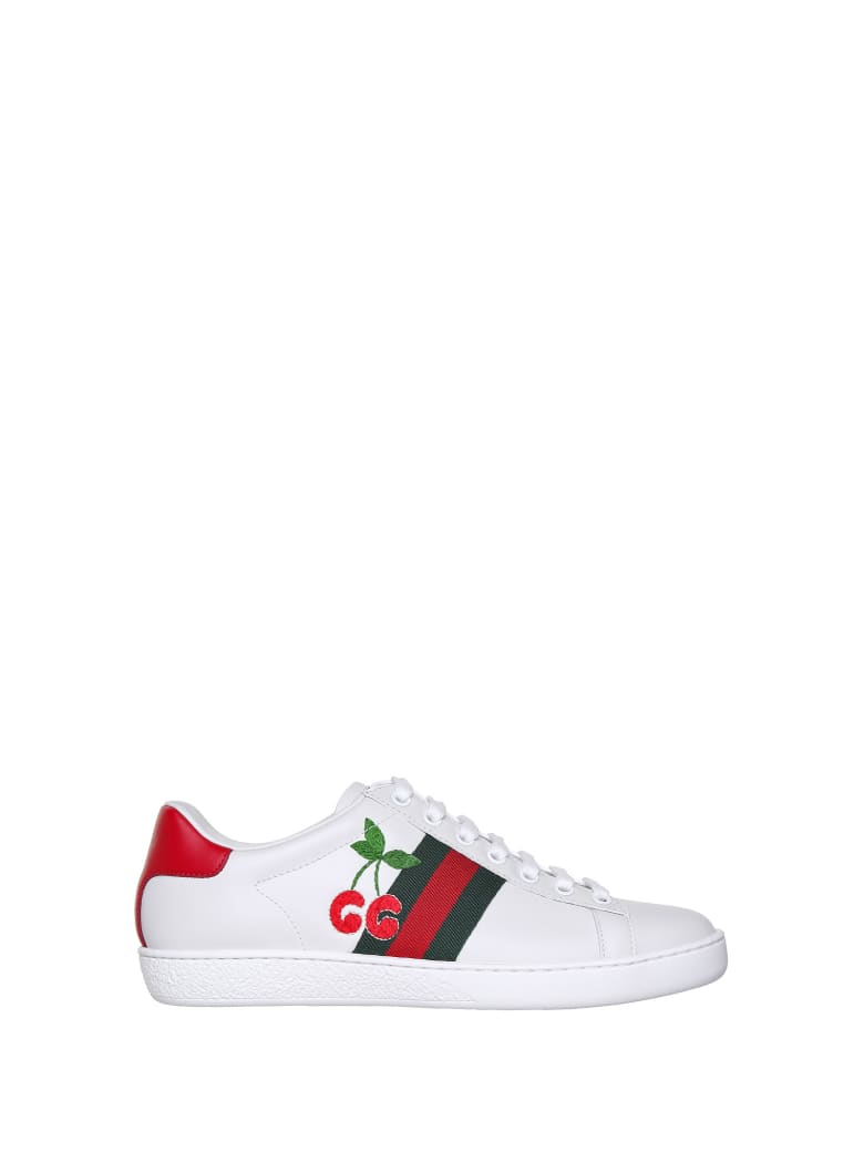 Gucci Gucci Ace With Cherries - BIANCO VRV RED