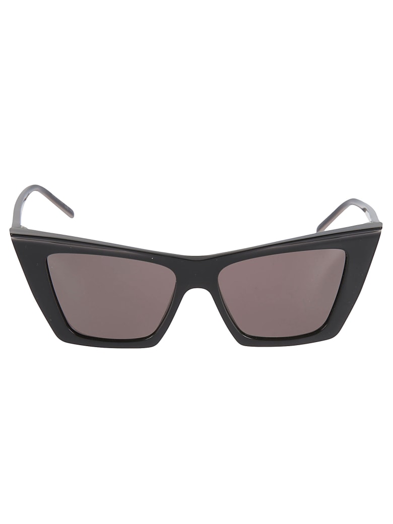 Saint Laurent Side Logo Sunglasses - Black