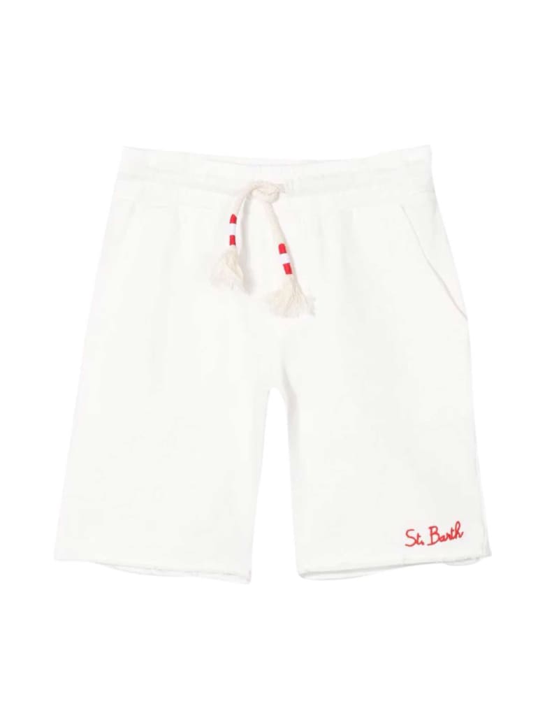 MC2 Saint Barth White Sports Shorts - Bianco