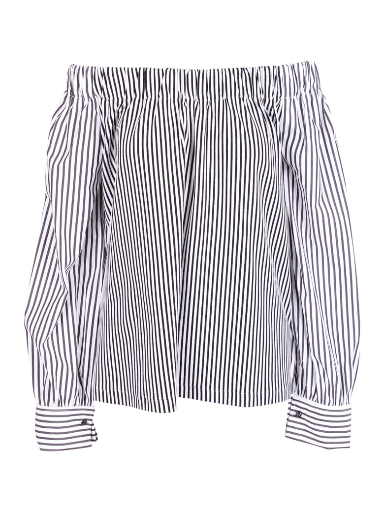 Max Mara 'conero' Cotton Shirt - Black
