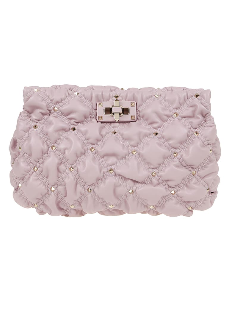 Valentino Garavani Clutch Spikeme - Lilla