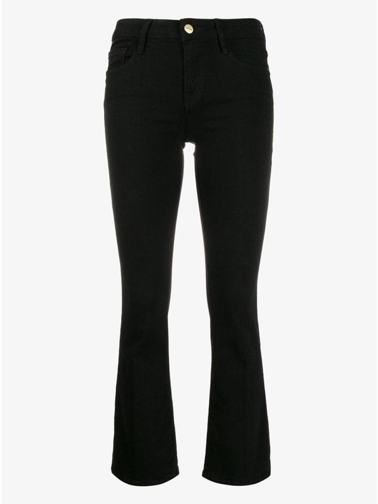 Frame Black Flared Denim Jeans - Black