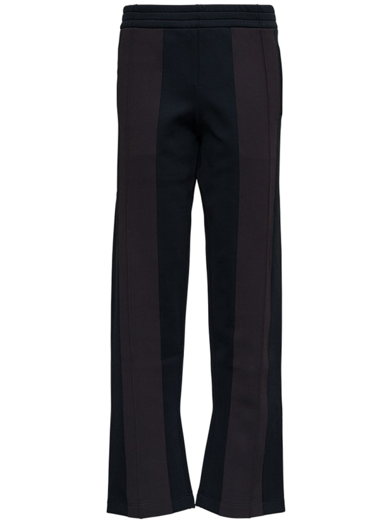 Bottega Veneta Trousers In Bicolor Technical Fabric - Black