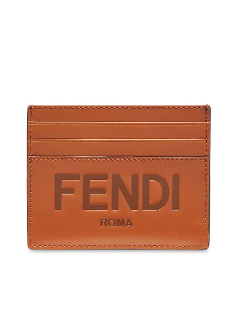 Fendi Businnes Card H Vit.king - A Cuir Ebano Palladio