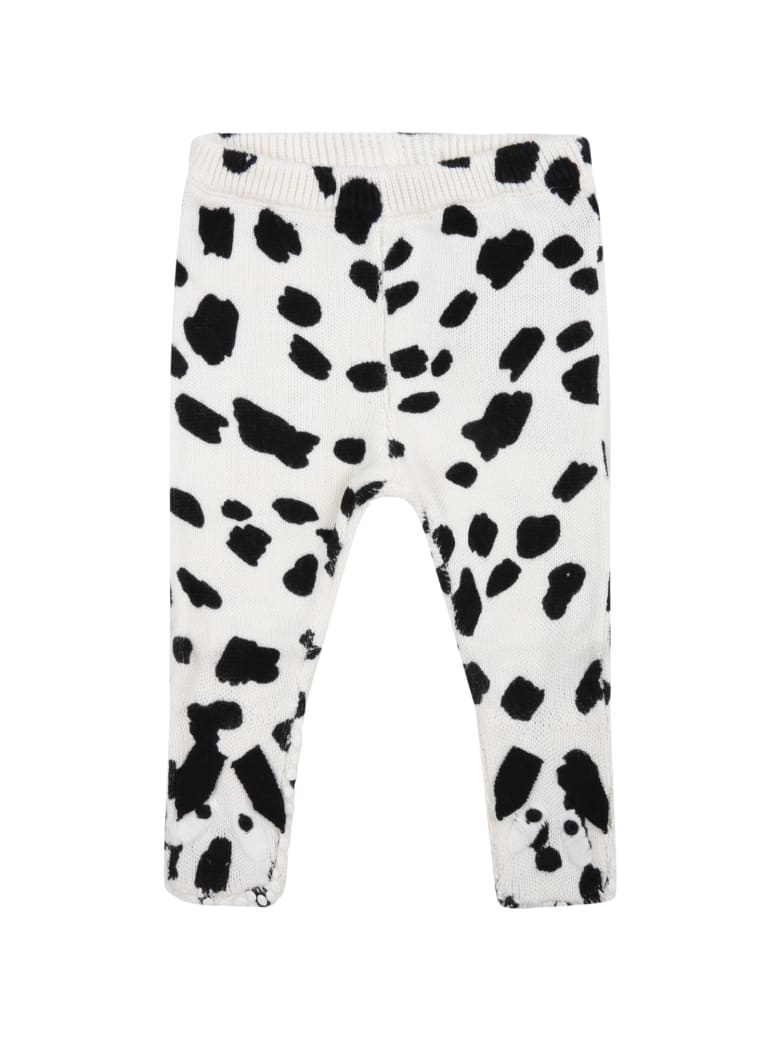 Stella McCartney Kids White Leggings For Baby Kids - White