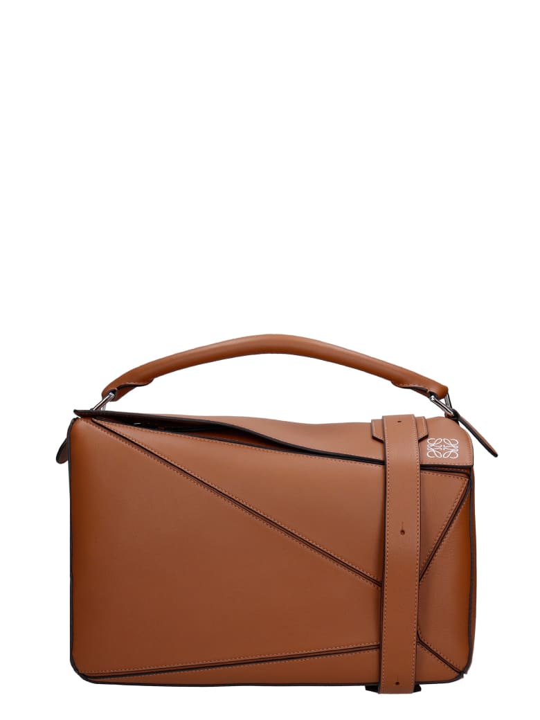 Loewe Puzle Grande Hand Bag In Leather Color Leather - leather color