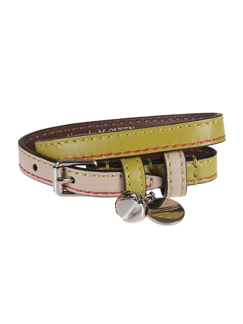 Alexander McQueen Double-wrap Bracelet - Limepowder