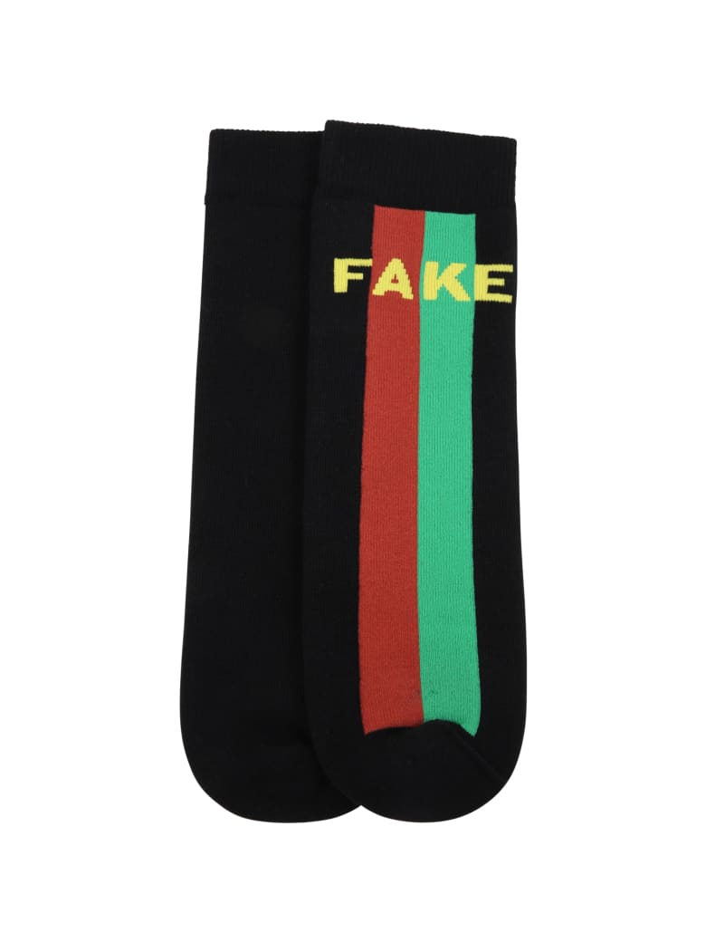 Gucci Black Socks For With Web Detail | italist