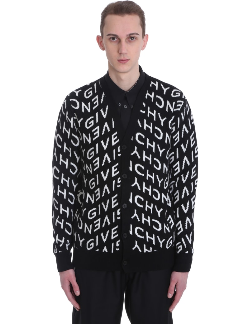 Givenchy Cardigan In Black Wool - black