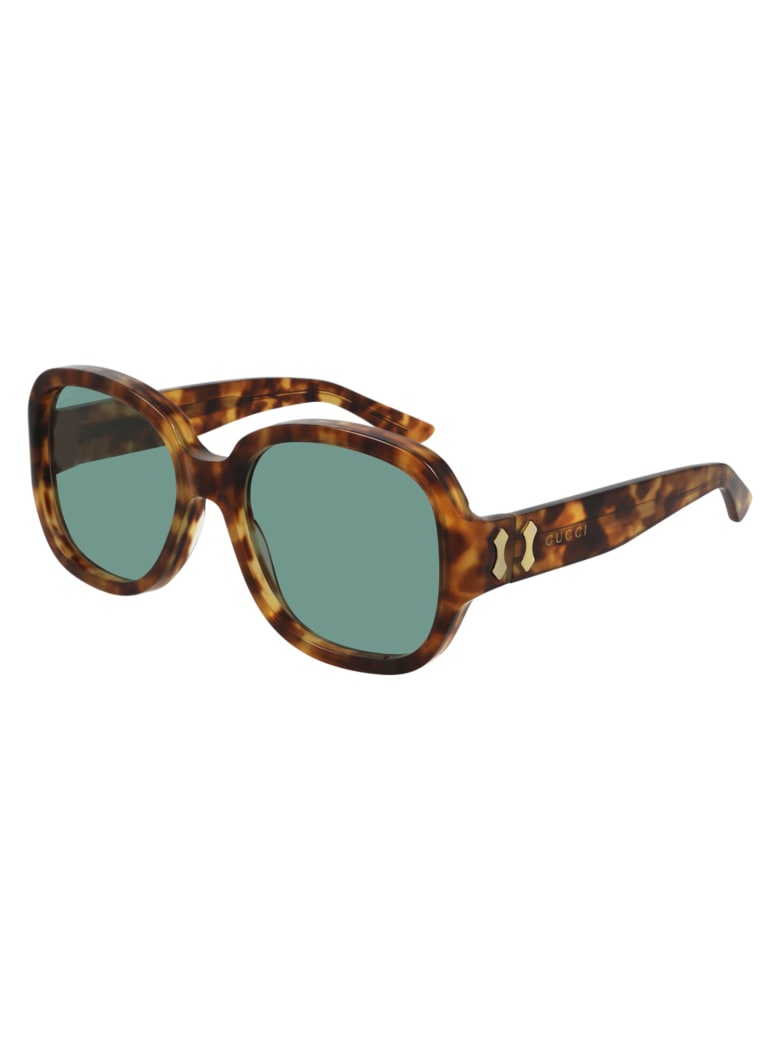 Gucci GG0989S Sunglasses - Havana Havana Green