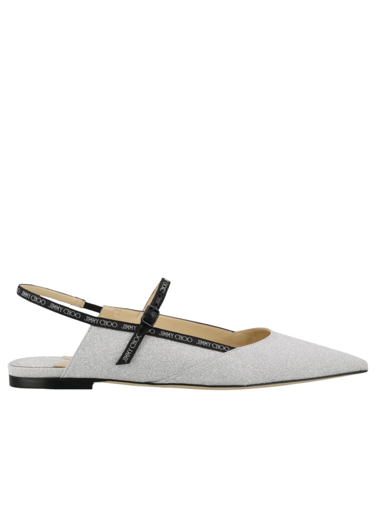 Jimmy Choo Ree Flat - Silver