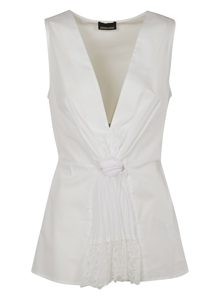 Ermanno Scervino V-neck Sleeveless Top | italist, ALWAYS LIKE A SALE