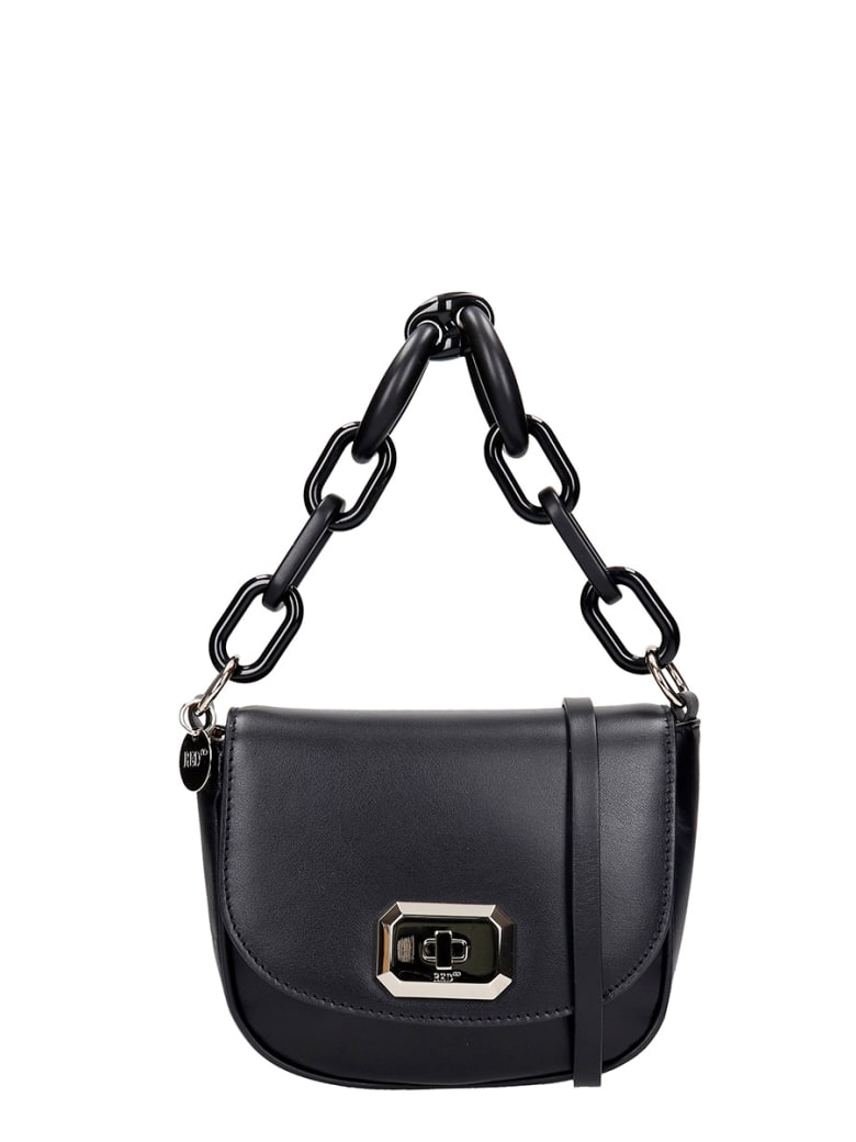 RED Valentino Shoulder Bag In Black Leather - black