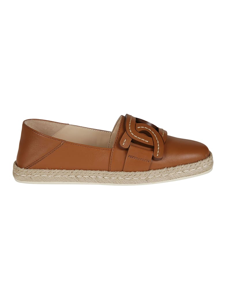 Tod's Gommino Raffia Loafers - Cuoio