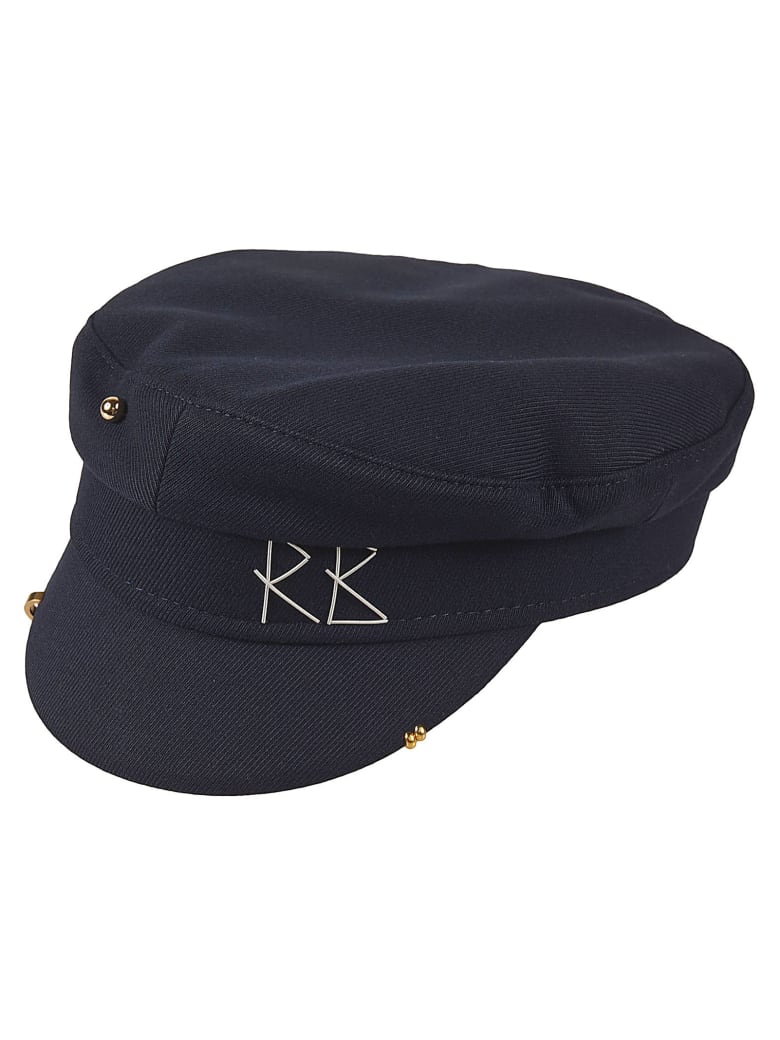 Ruslan Baginskiy Logo Embroidered Studded Cap - Navy