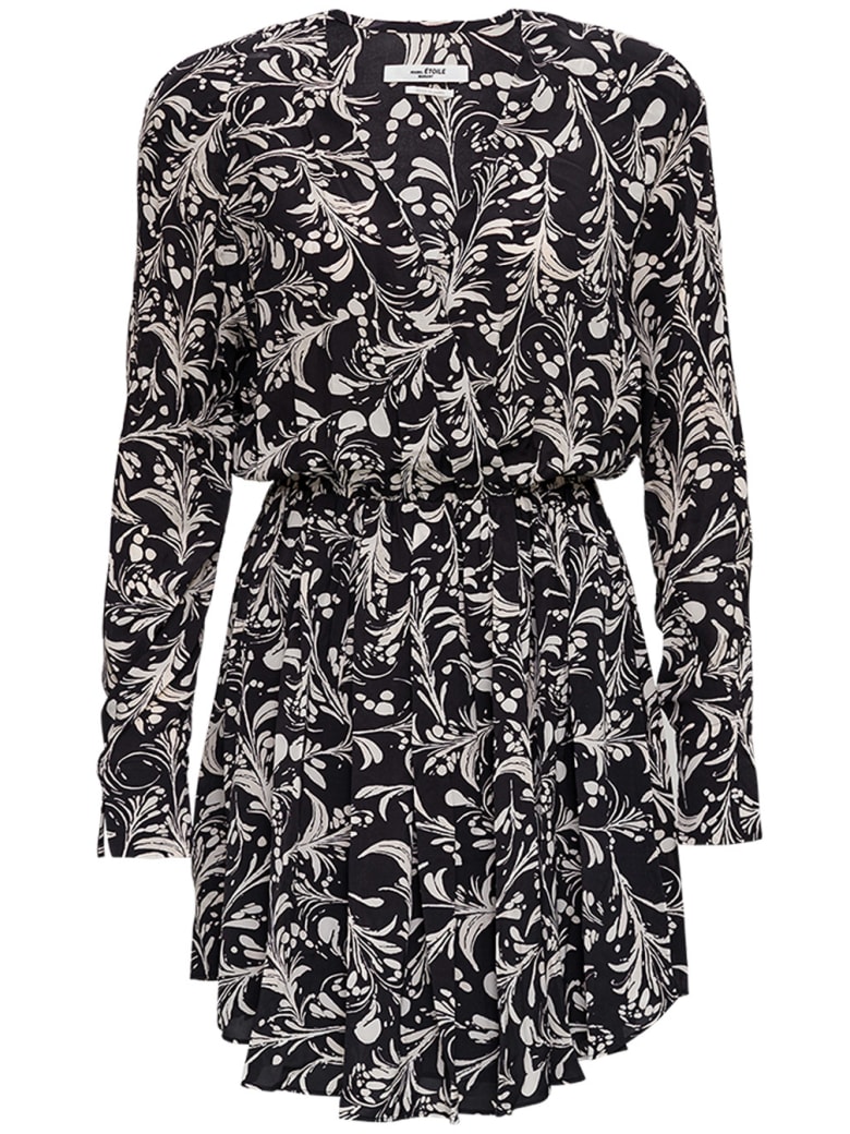 Isabel Marant Étoile Capucine Viscose Dress With Floral Print - Black