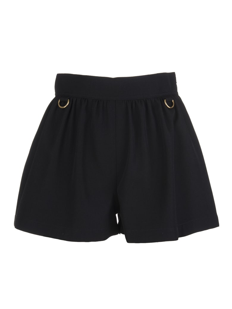 Givenchy Woman Black Shorts In Grain De Poudre Wool