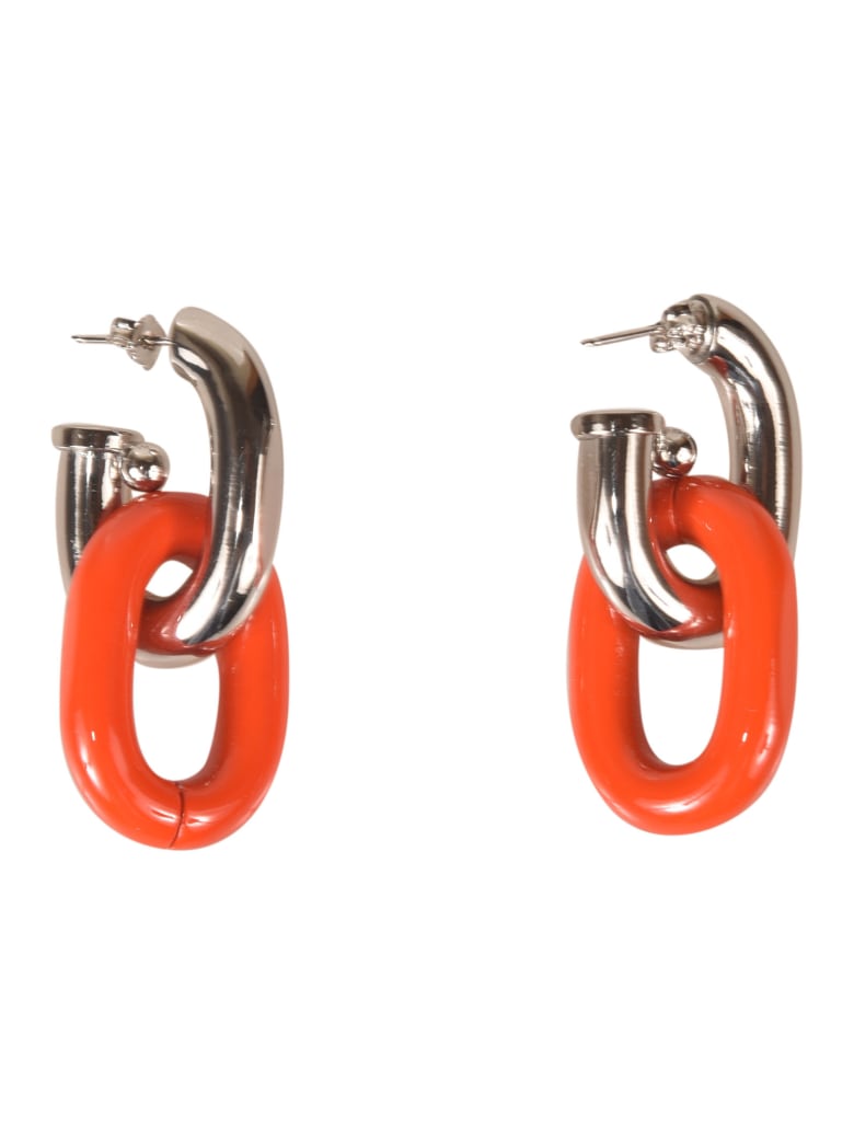 Paco Rabanne Chain Earrings - Orange