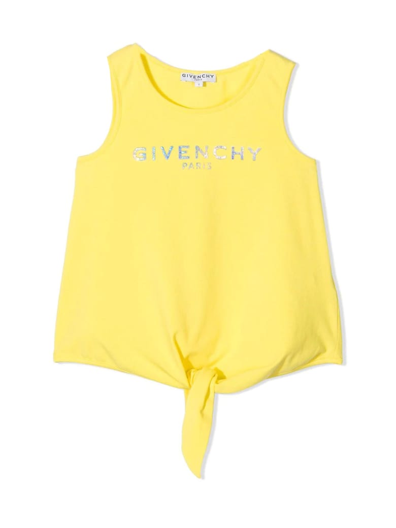 Givenchy Yellow Cotton Tank Top - Giallo