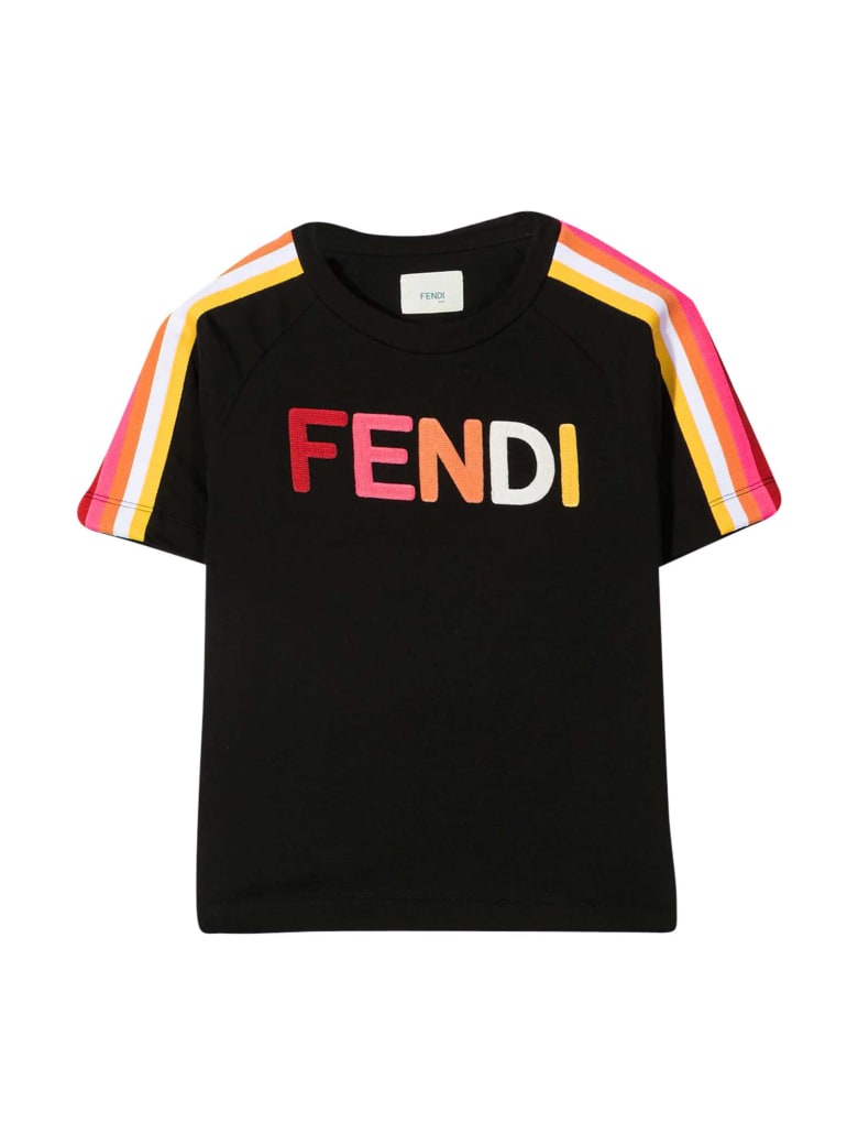 Fendi Black T-shirt - Nero/rosa