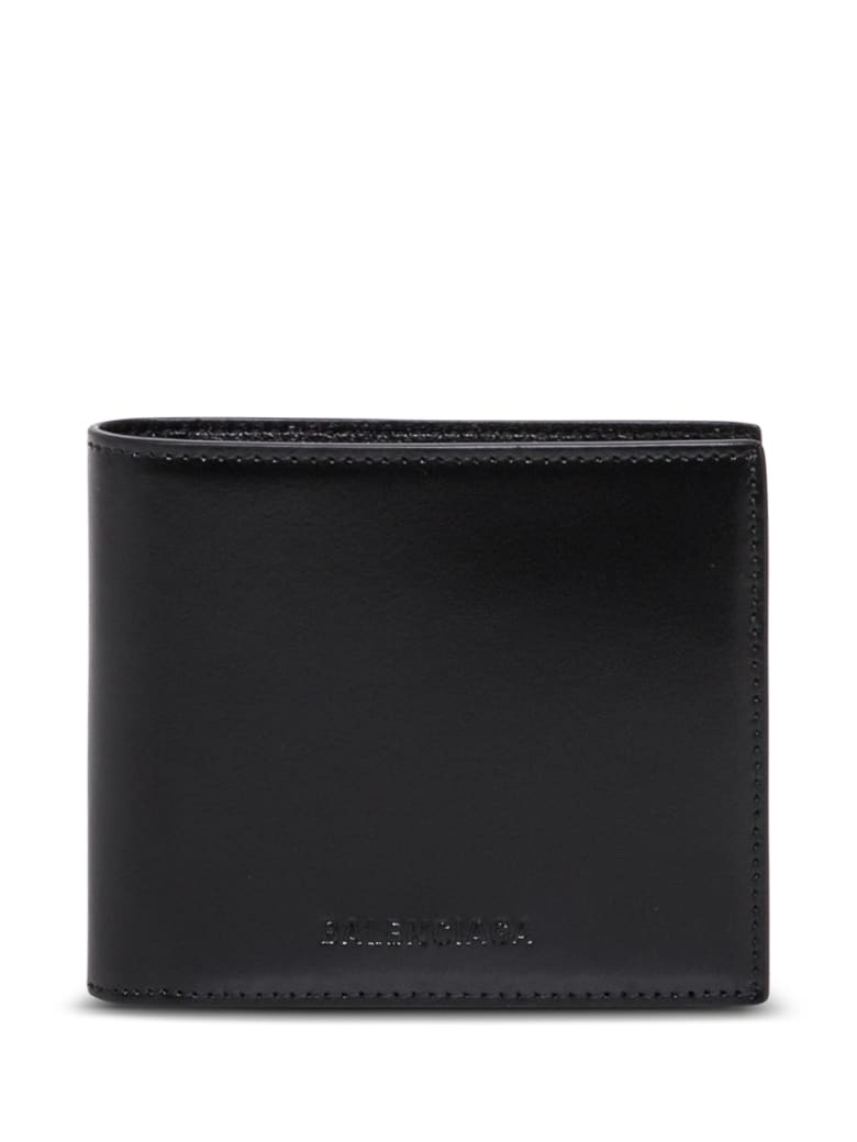 Balenciaga Black Leather Wallet - Black