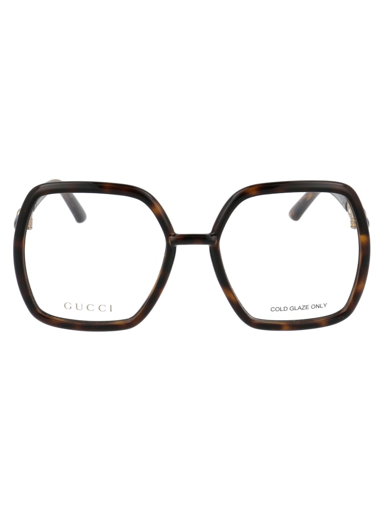 Gucci Gg0890o Glasses - 002 HAVANA HAVANA TRANSPARENT