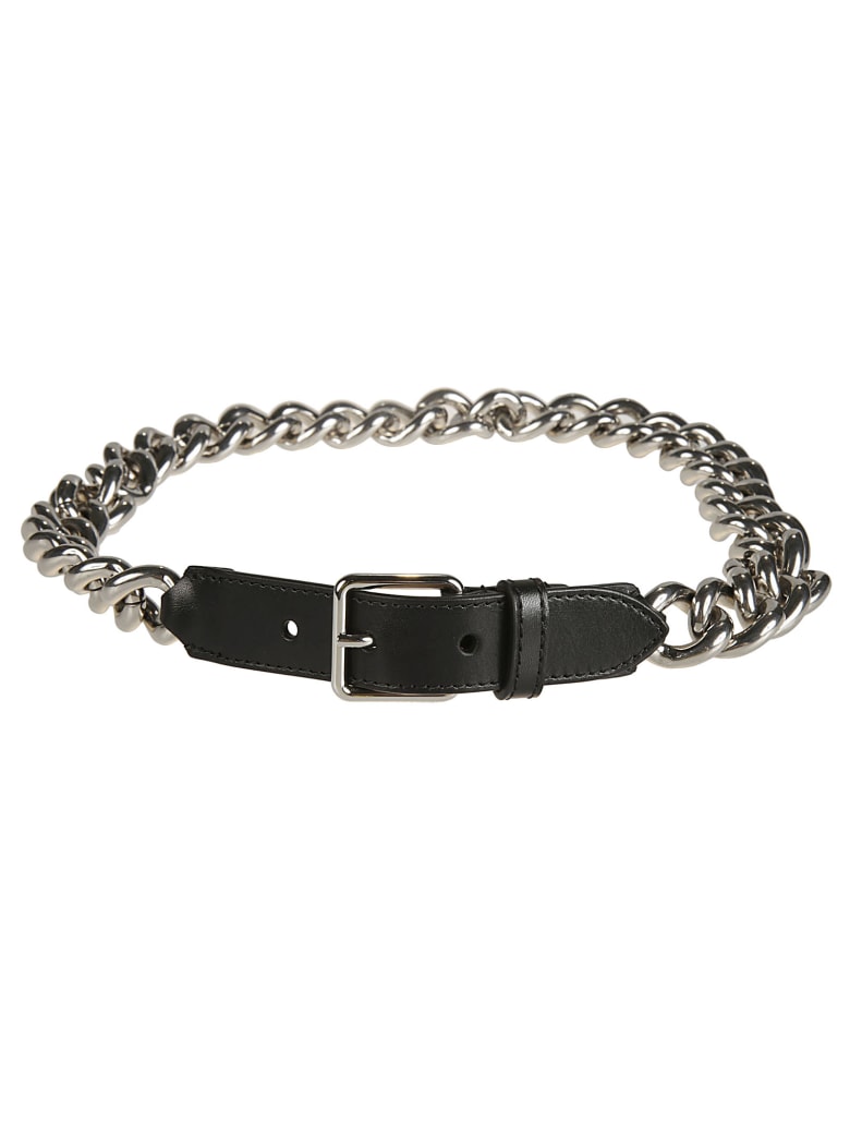 Alexander McQueen Chain Belt - Nero