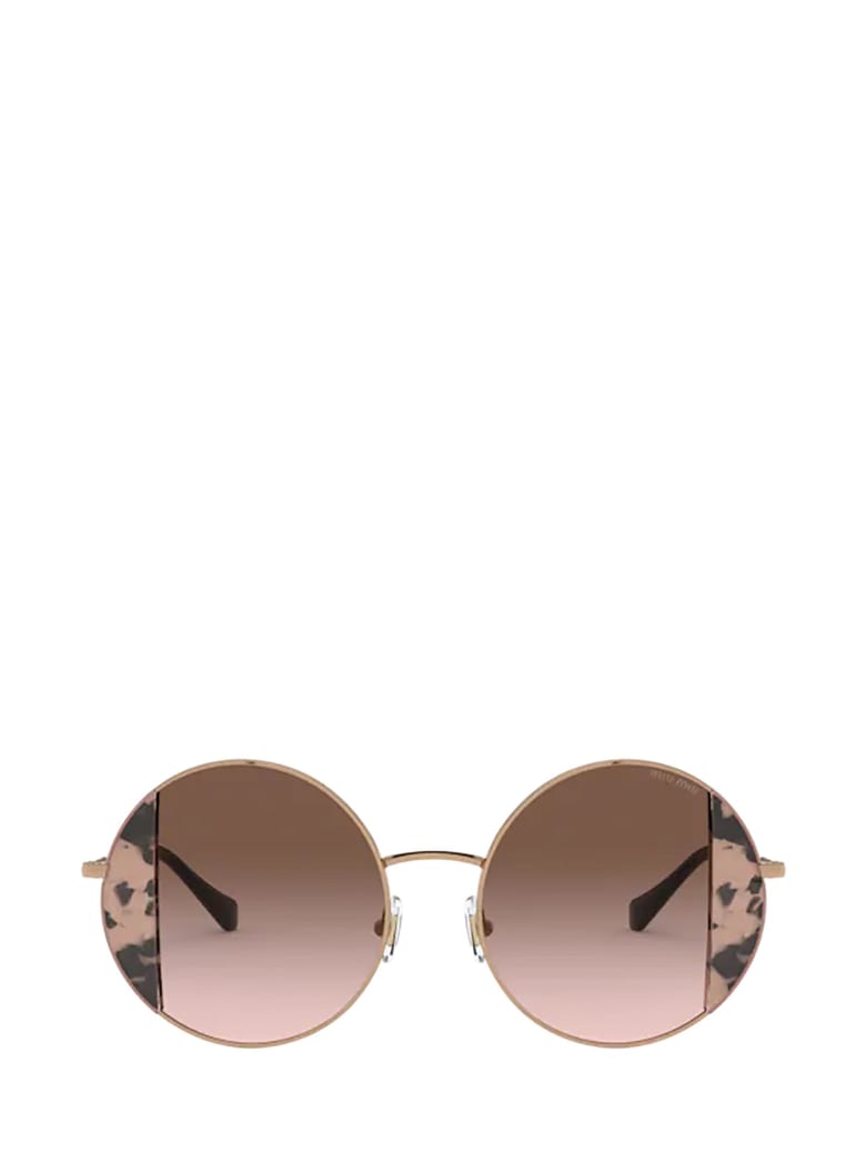 Miu Miu Eyewear Miu Miu Mu 57vs Pink Havana / Pink Gold Sunglasses - PINK HAVANA / PINK GOLD