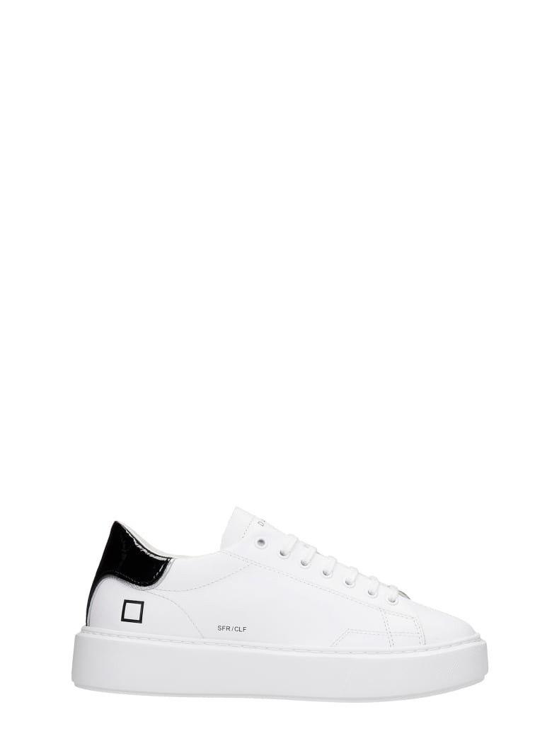 D.A.T.E. Sfera Sneakers In White Leather - white