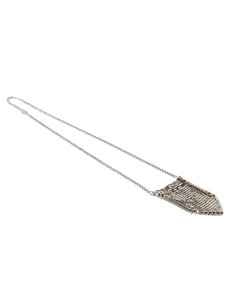 Paco Rabanne Perforated Chain Necklace - Silver