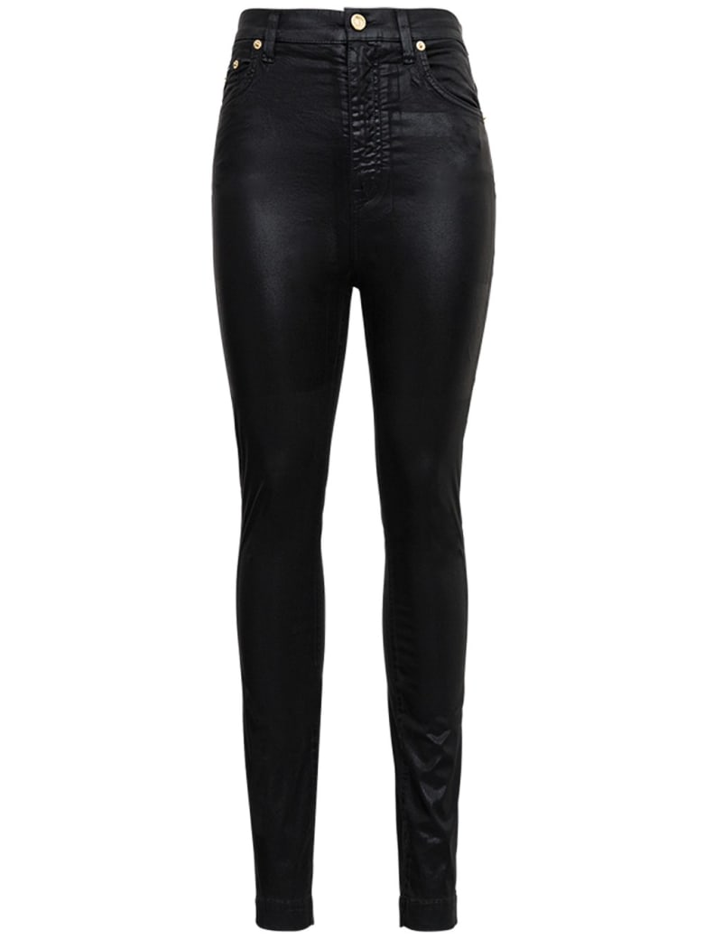 Dolce & Gabbana Black Jeans In Laminated Denim - Black