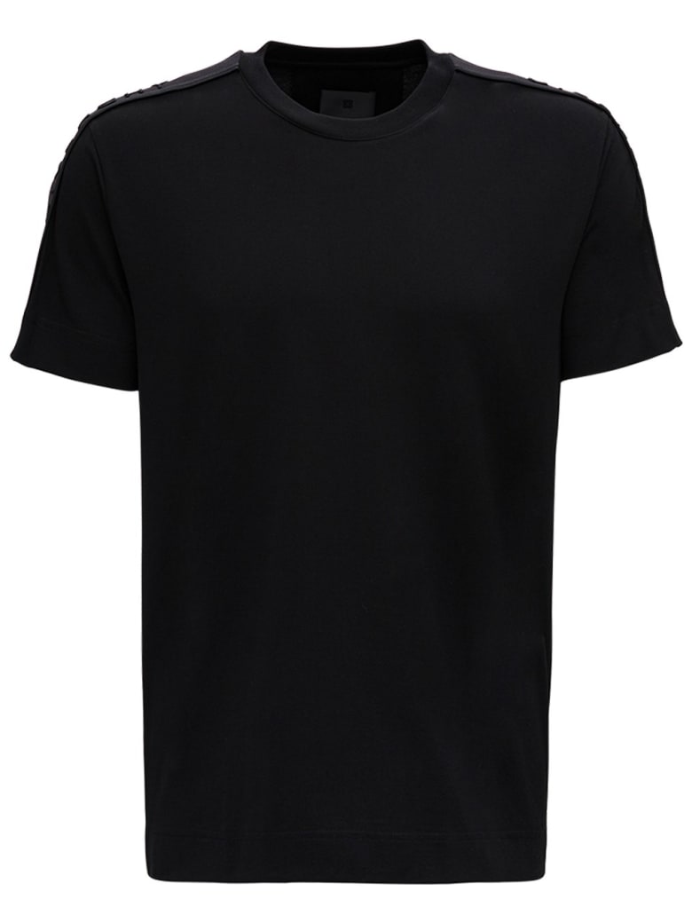 Givenchy Black Jersey T-shirt With Logo - Black