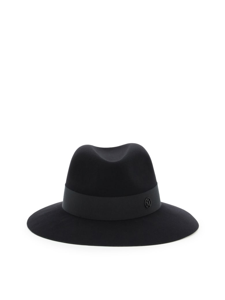 Maison Michel Henrietta Felt Fedora Hat - BLACK (Black)