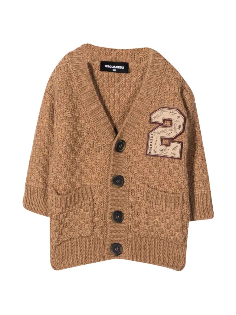 Dsquared2 Newborn Sand Cardigan - Beige