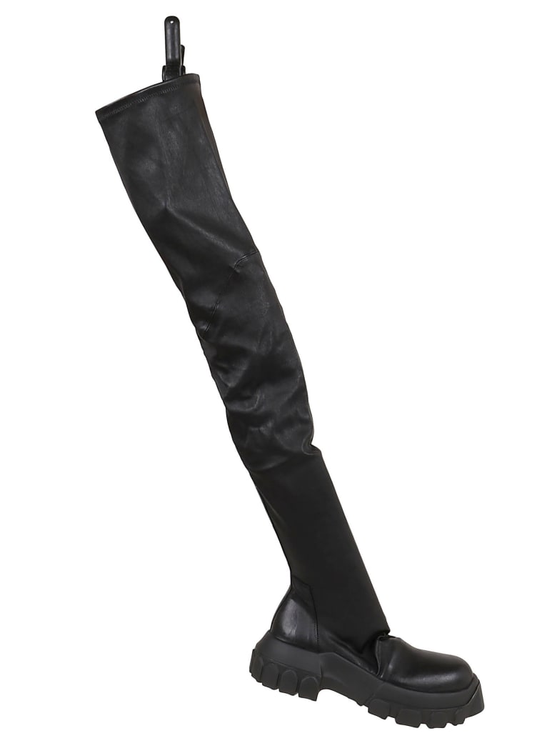 Rick Owens Leather Boots - Black