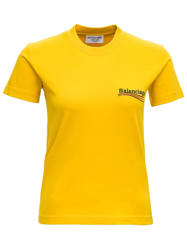 Balenciaga Political Campaign Yellow Jersey T-shirt - Yellow
