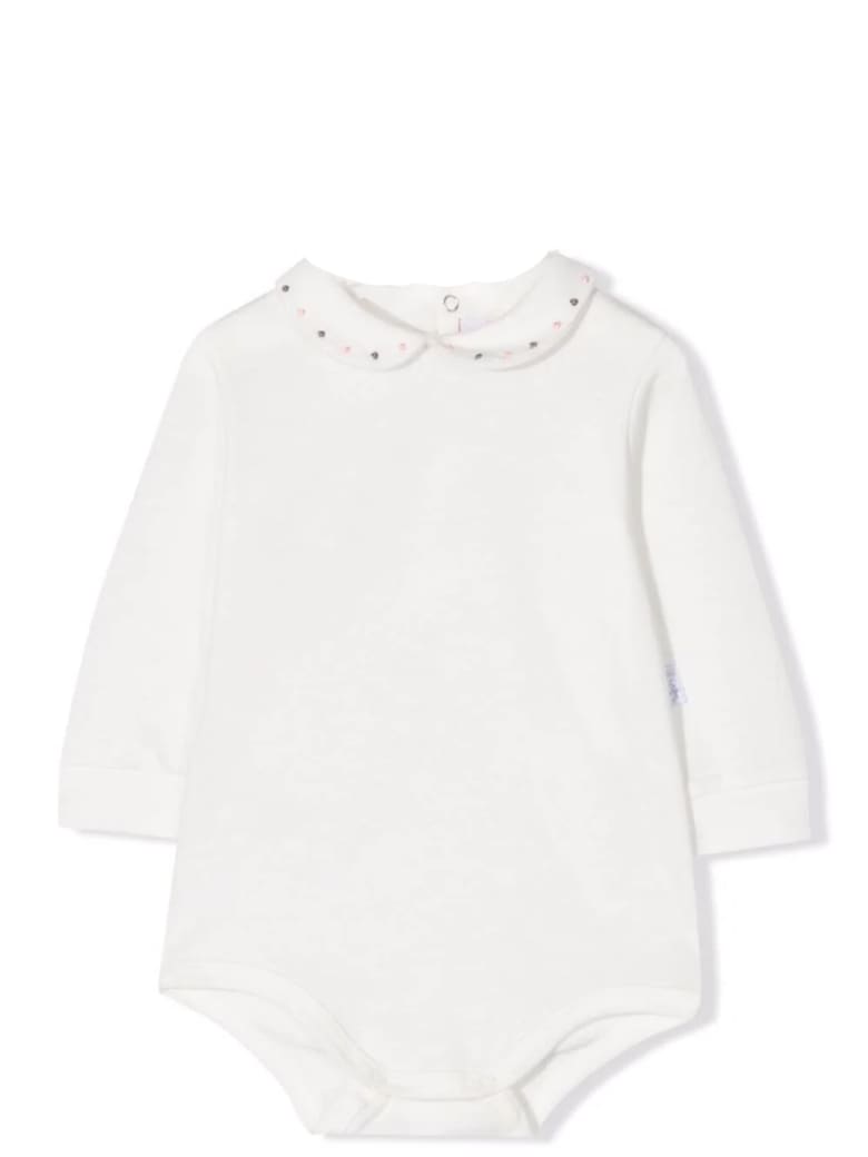 Il Gufo Bodysuit With Long Sleeves - Bianco-rosa