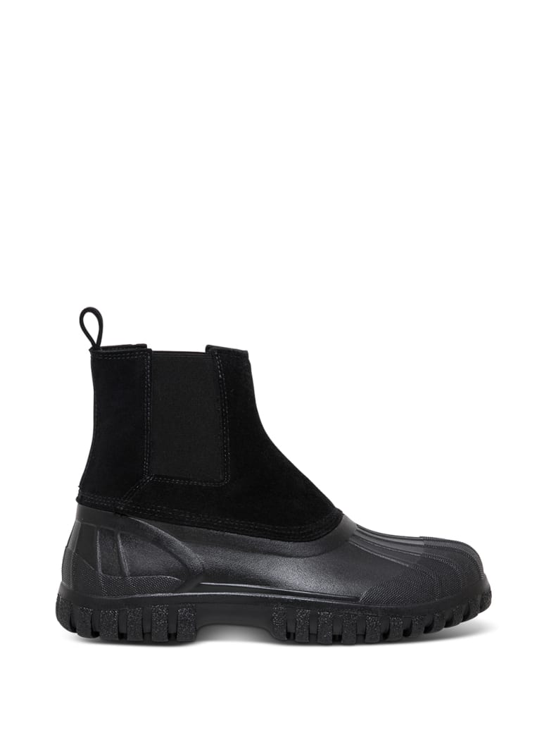 Diemme Balbi Black Suede And Rubber Boots - Black